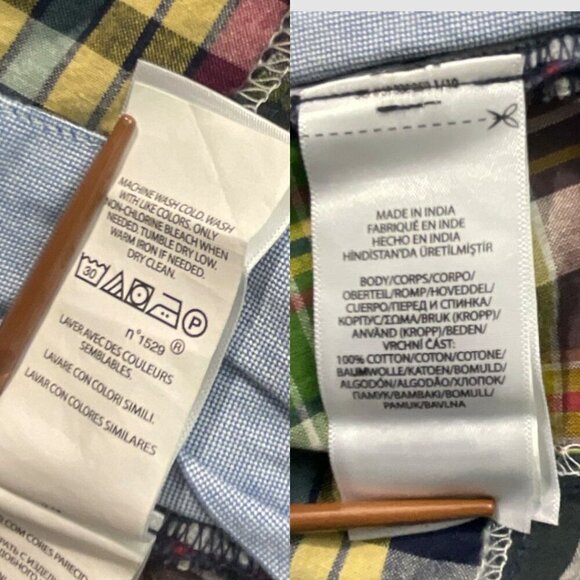 Polo Ralph Lauren Mens Madras Shorts Cotton Preppy Multi-Color Classic Fit 40 - Picture 6 of 10